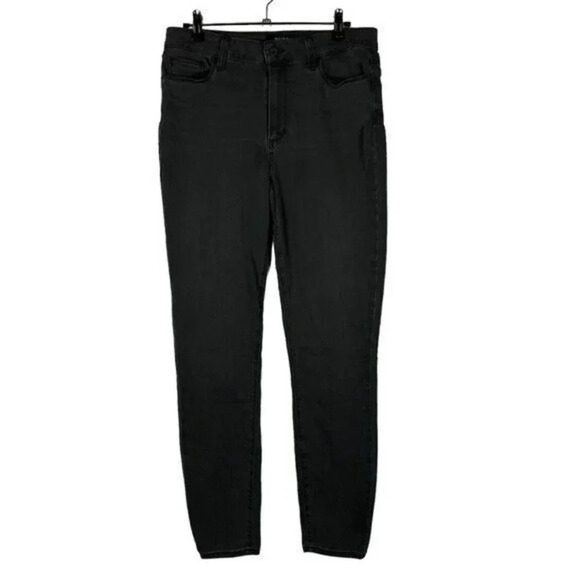 Paige Hoxton Ankle Smokey Dark Gray Skinny Jeans 27 - Picture 1 of 3